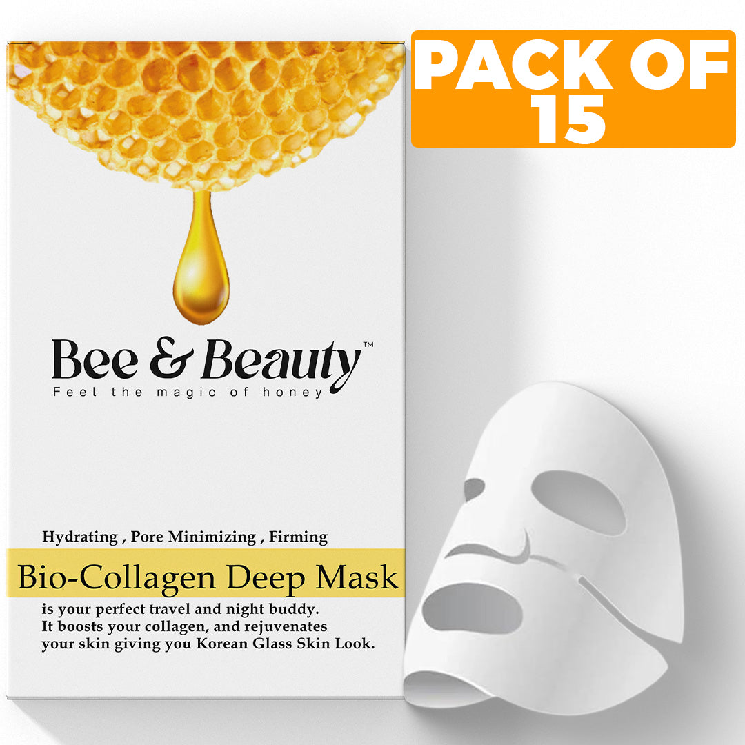"Bio-Collagen Deep Mask: Hydration, collagen boost, pore minimizing, and firming."