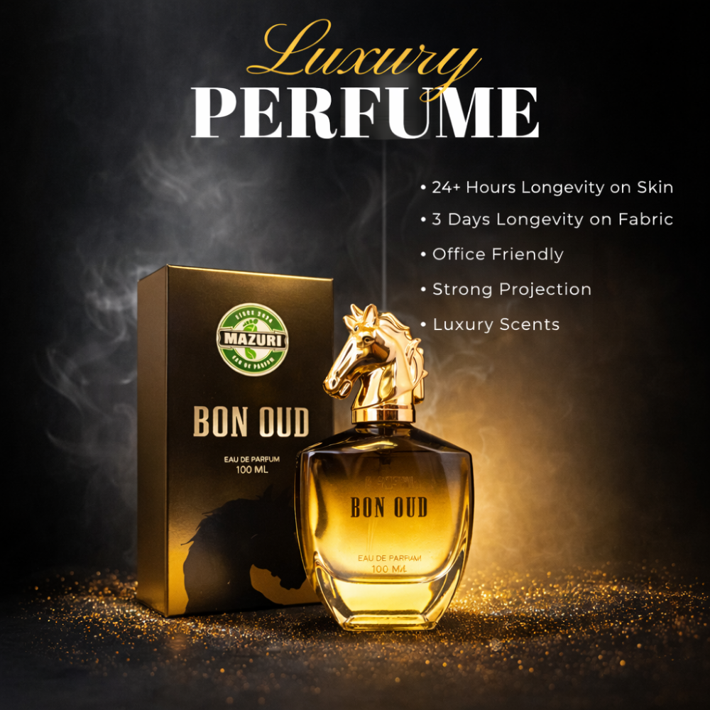 Mazuri Bon Oud Luxury Perfume - 100ml EDP for Men & Women