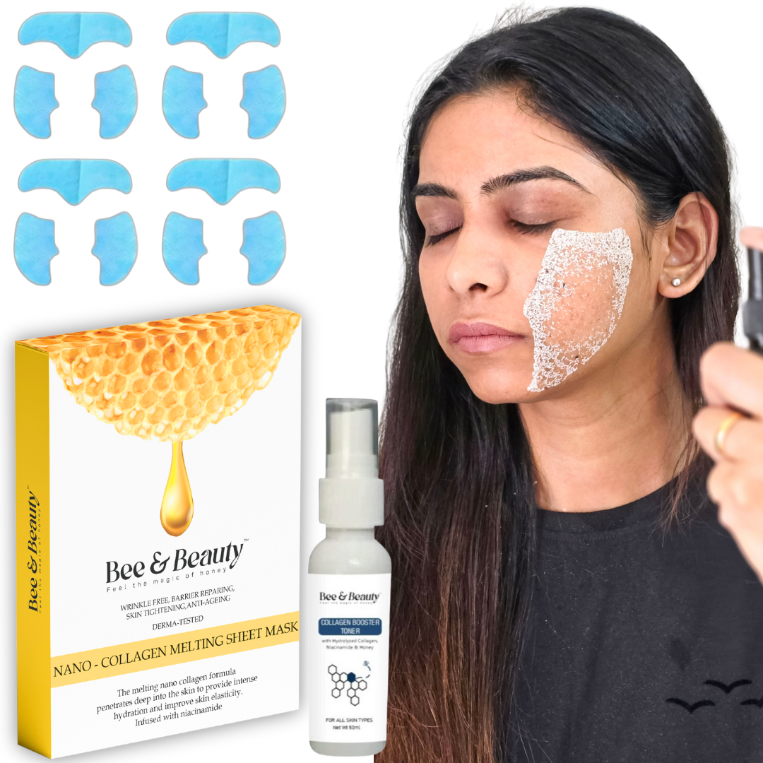 Nano - Collagen Melting  Sheet Mask |Collagen Booster Toner