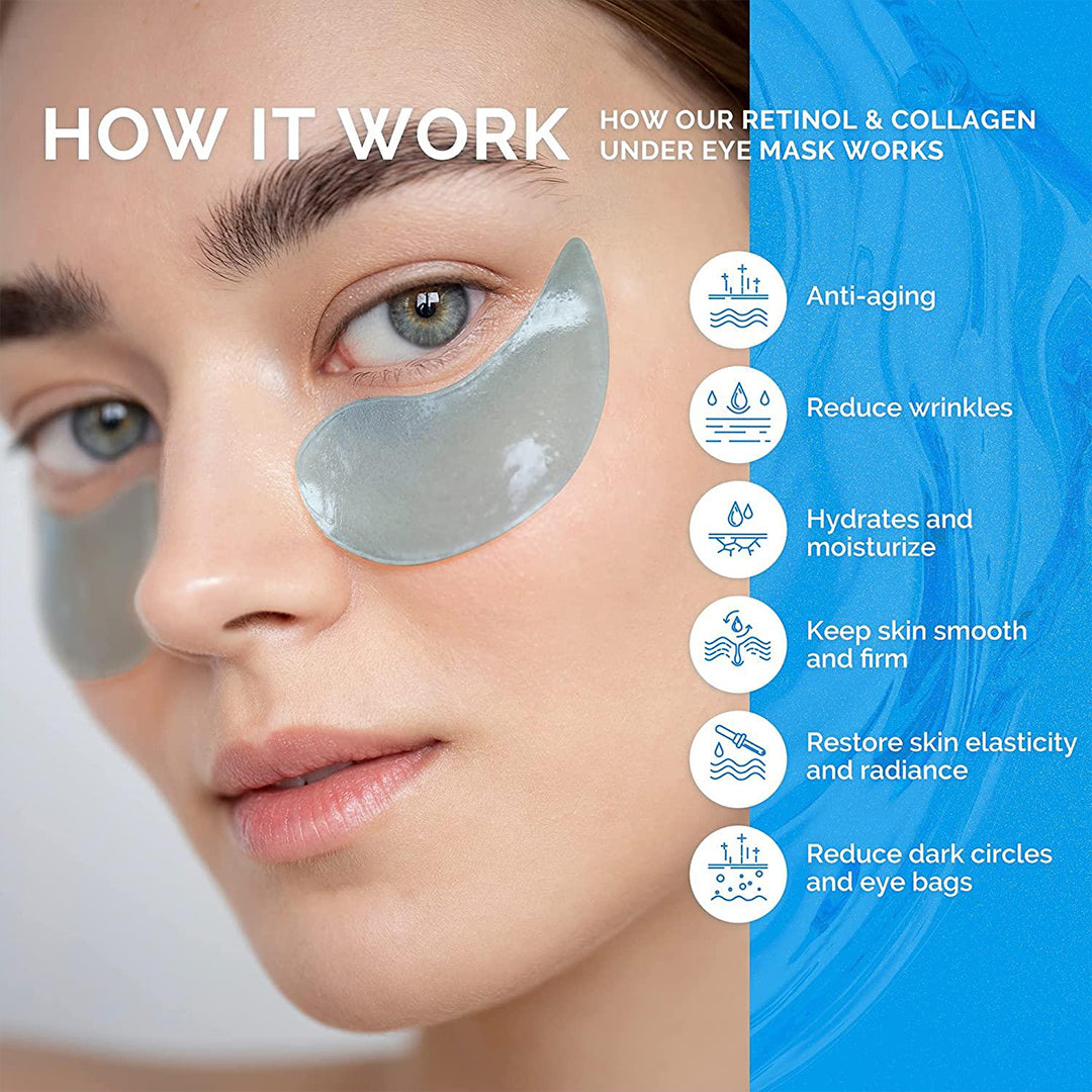 "Undereye patches for hydration, puffiness care, and dark circles."