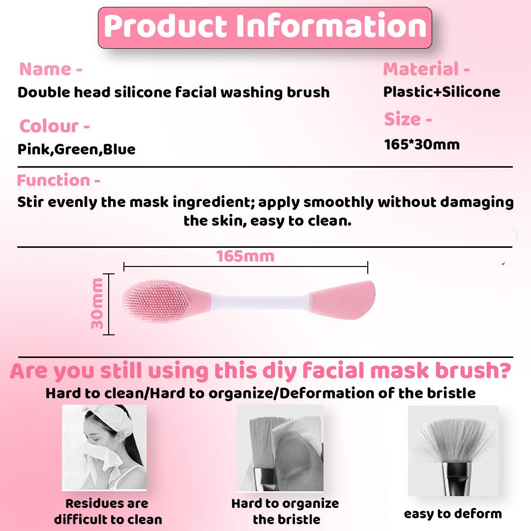 "Silicone facial mask applicator"