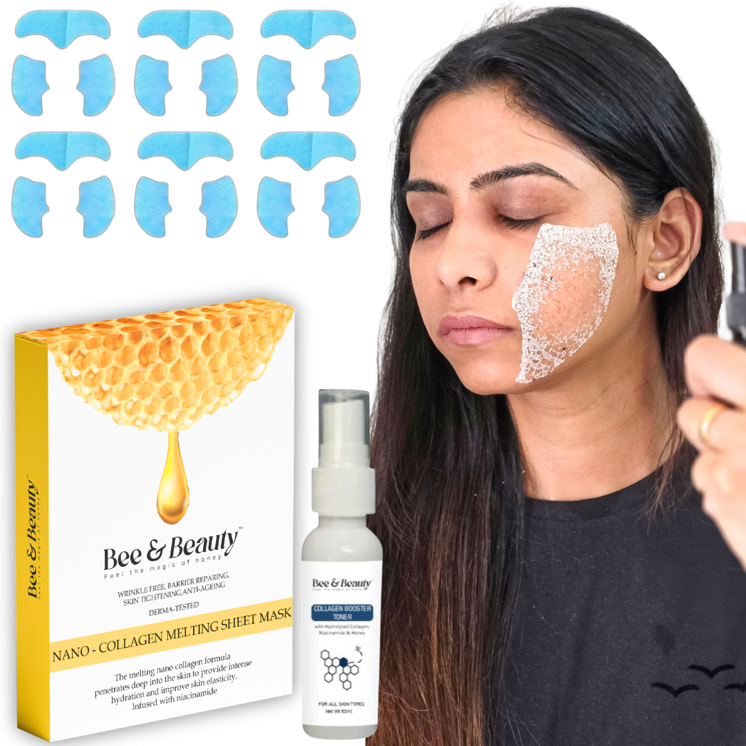 Nano - Collagen Melting  Sheet Mask |Collagen Booster Toner