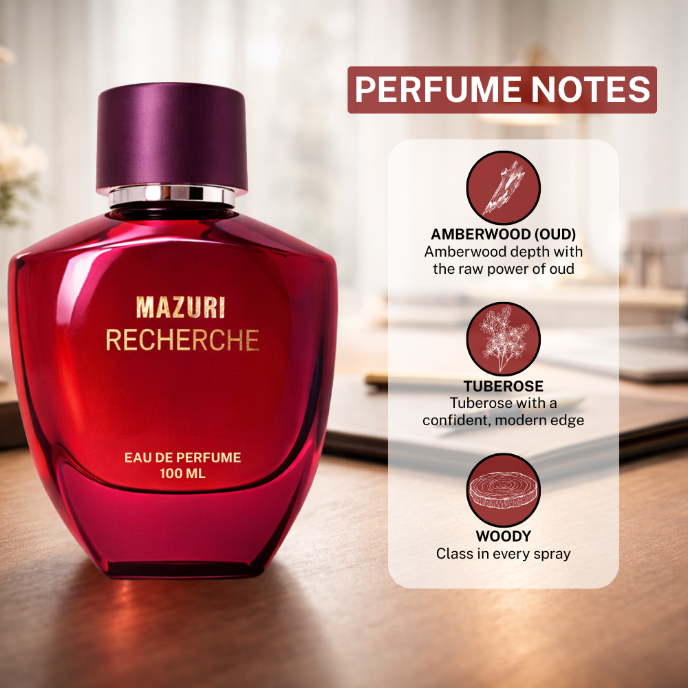 Mazuri Recherche Perfume-100ml EDP for Men & Women