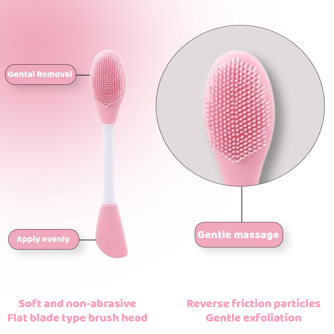 "Soft brush for applying masks"