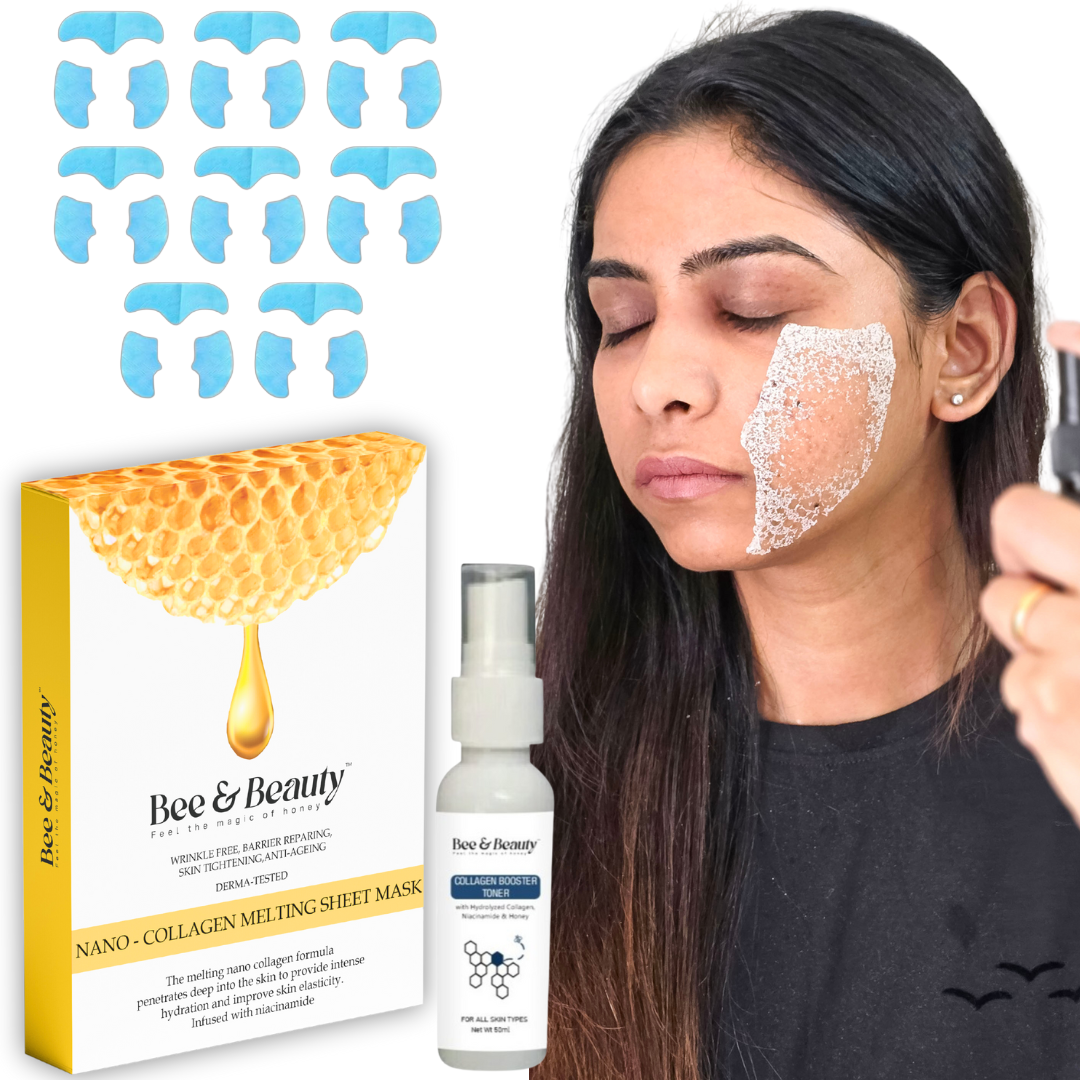 Nano - Collagen Melting  Sheet Mask |Collagen Booster Toner