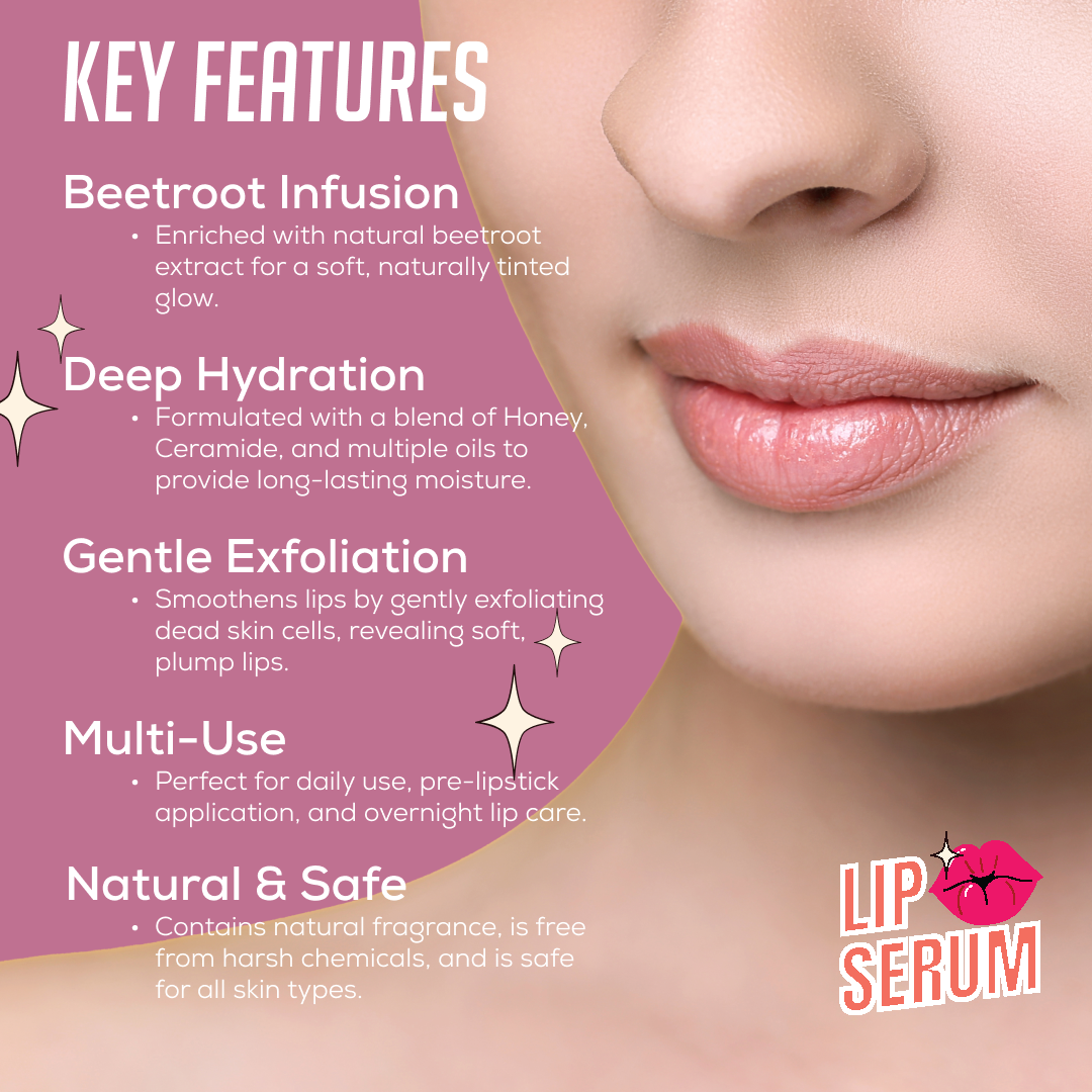 Beetroot + Honey Ceremide Lip Serum