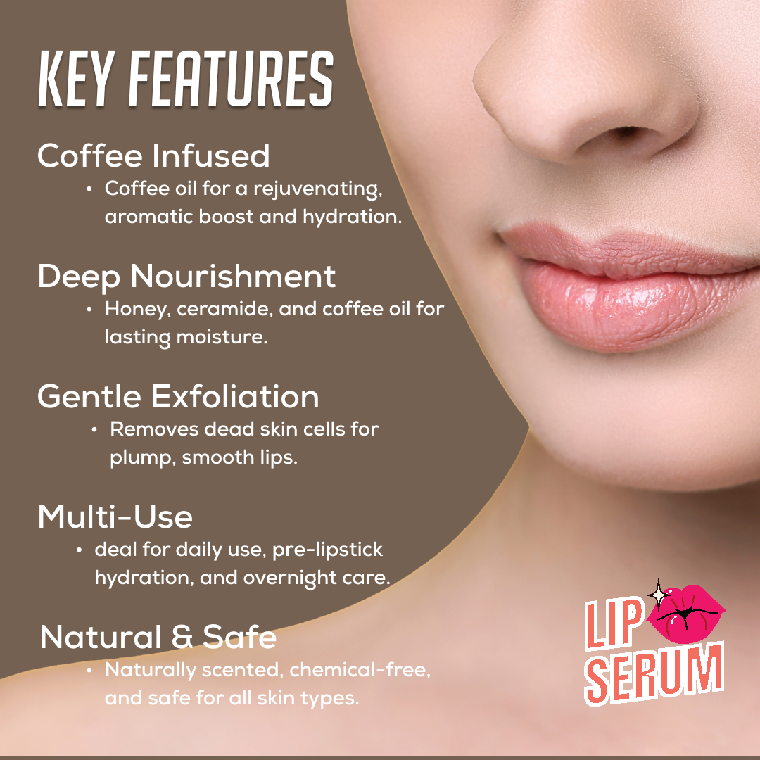 Coffee + Honey Ceremide Lip Serum