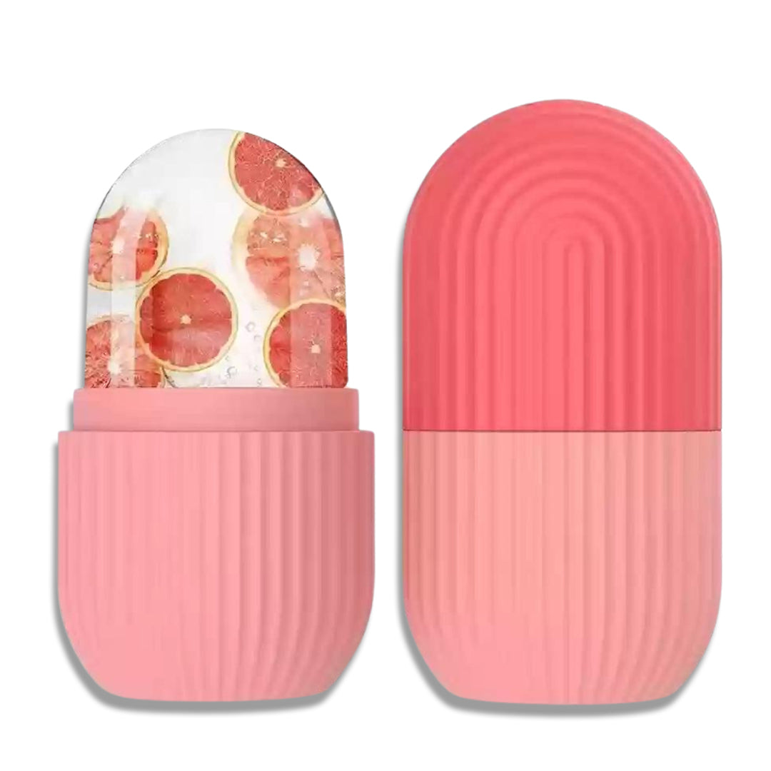 "Ice face roller for facial cooling and reducing puffiness"