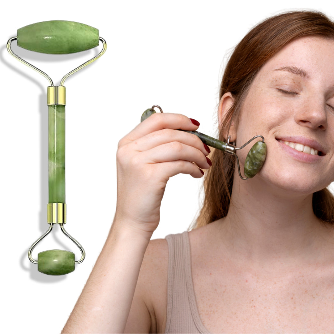 "Ice roller for facial cooling and reducing puffiness"