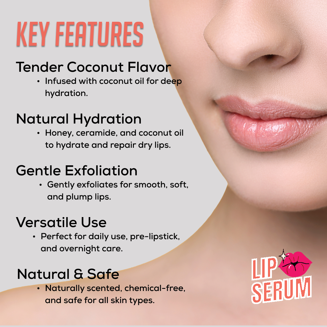Tender Coconut + Honey Ceremide Lip Serum