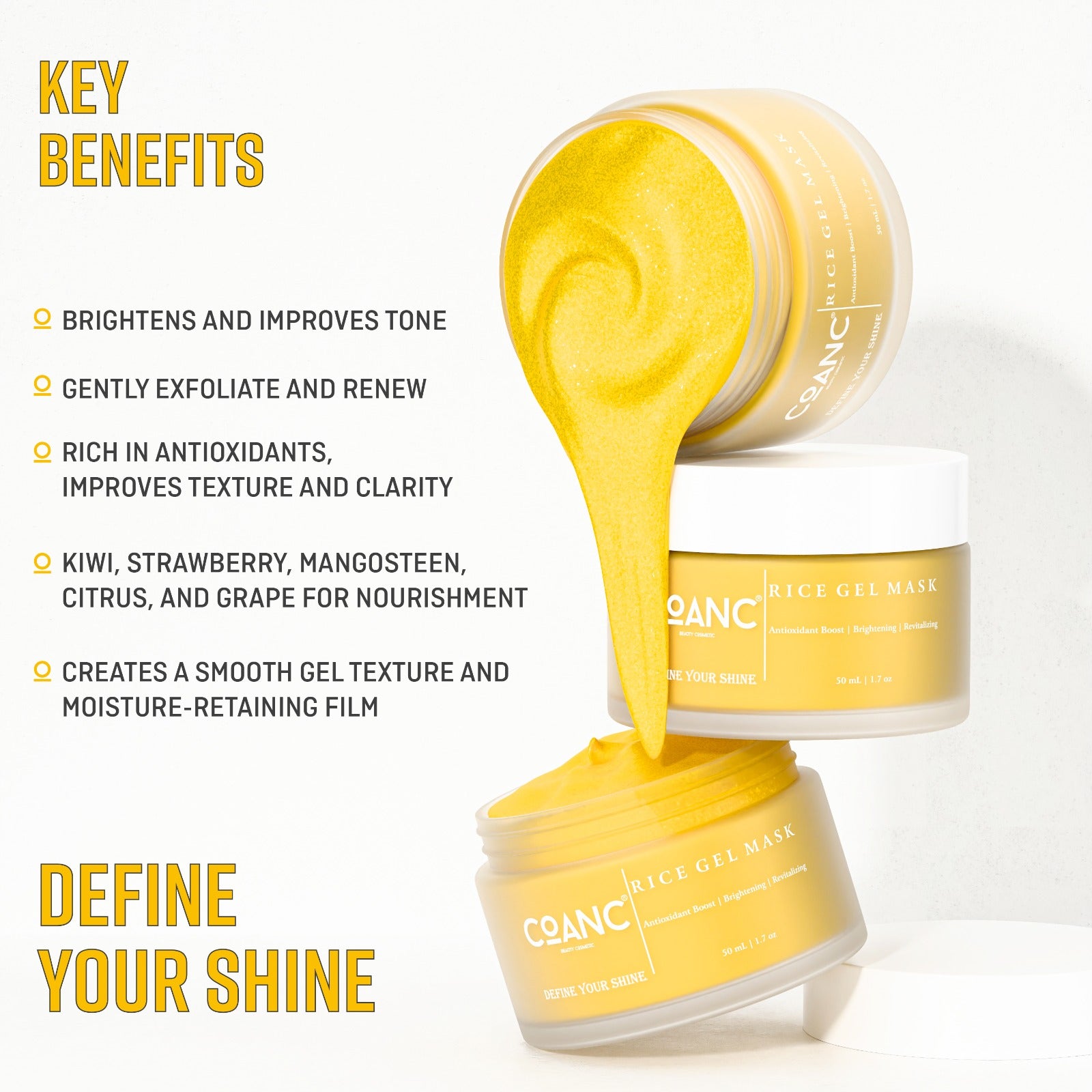 COANC Rice Gel Mask (50ml | 1.7 oz)