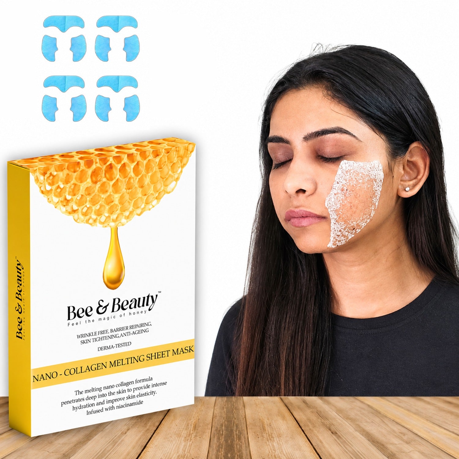 Nano - Collagen Melting  Sheet Mask |Collagen Booster Toner